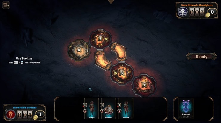 Vanguard Exiles starts you on a small, simple map layout