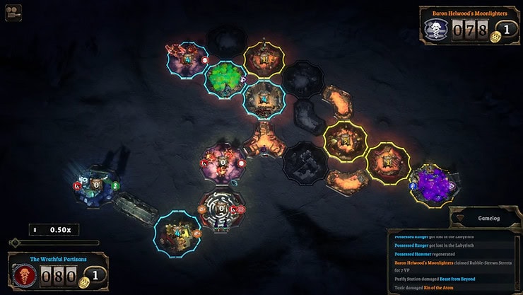 Vanguard Exiles does end up with a pretty complex map layout.